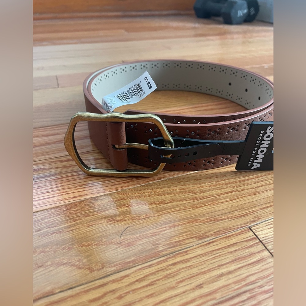 Sonoma women’s casual Brown Belt with‎ Gold Buckle XL NWT - Picture 10 of 12